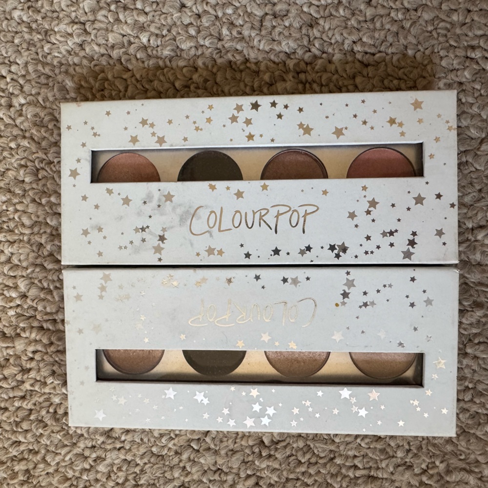 Color Pop eyeshadows in magnetic palettes